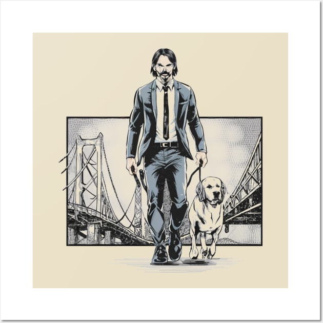 John Wick (bridge) Wall Art by Aldrvnd